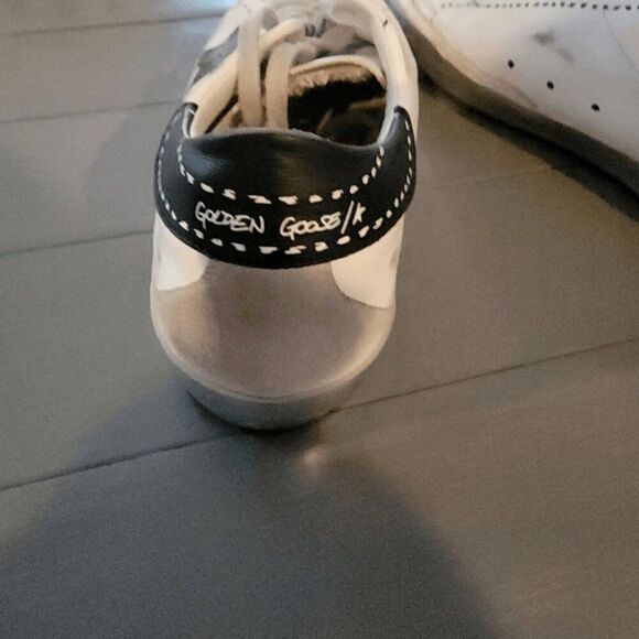 Golden Goose G448 Men\'s White Lace Up Low Top Flat Sneaker Shoes Size 42 main image 7